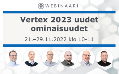 Webinaari: Vertex 2023 uudet ominaisuudet