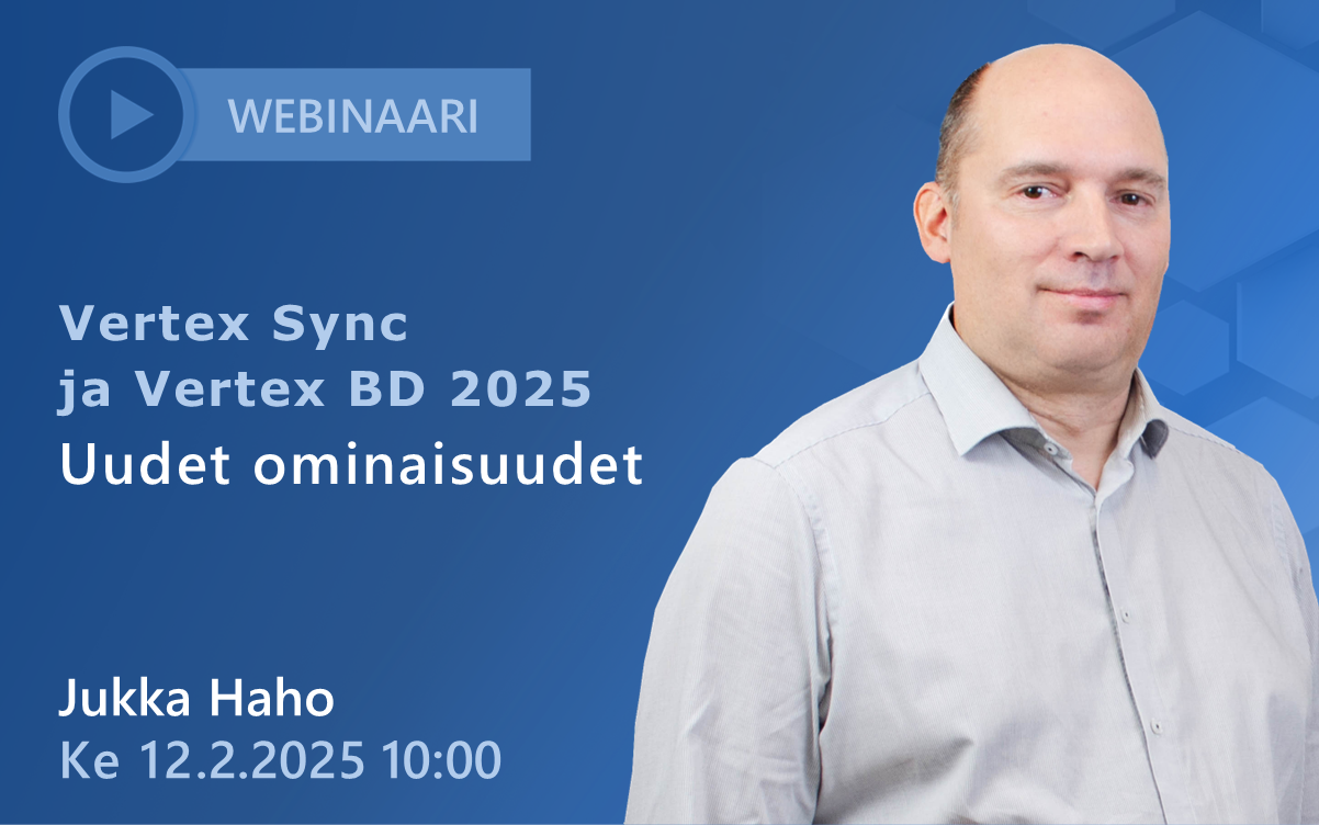 Vertex BD 2025 Uudet ominaisuudet Webinaari