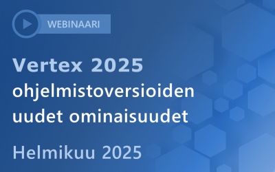 Webinaari: Vertex 2025 uudet ohjelmistoversiot