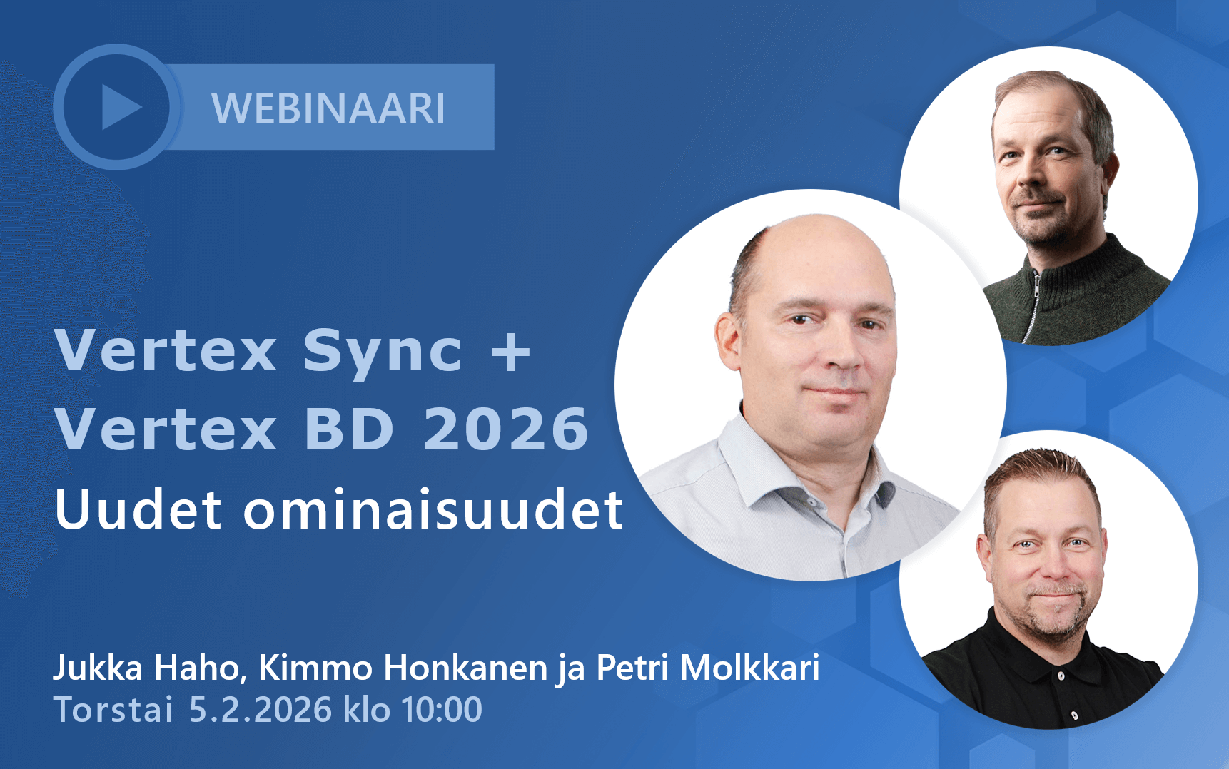 Vertex BD 2025 Uudet ominaisuudet Webinaari