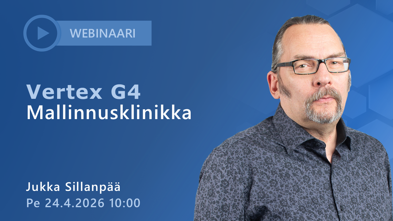 Vertex G4 mekaniikkasuunnittelu mallinnusklinikka