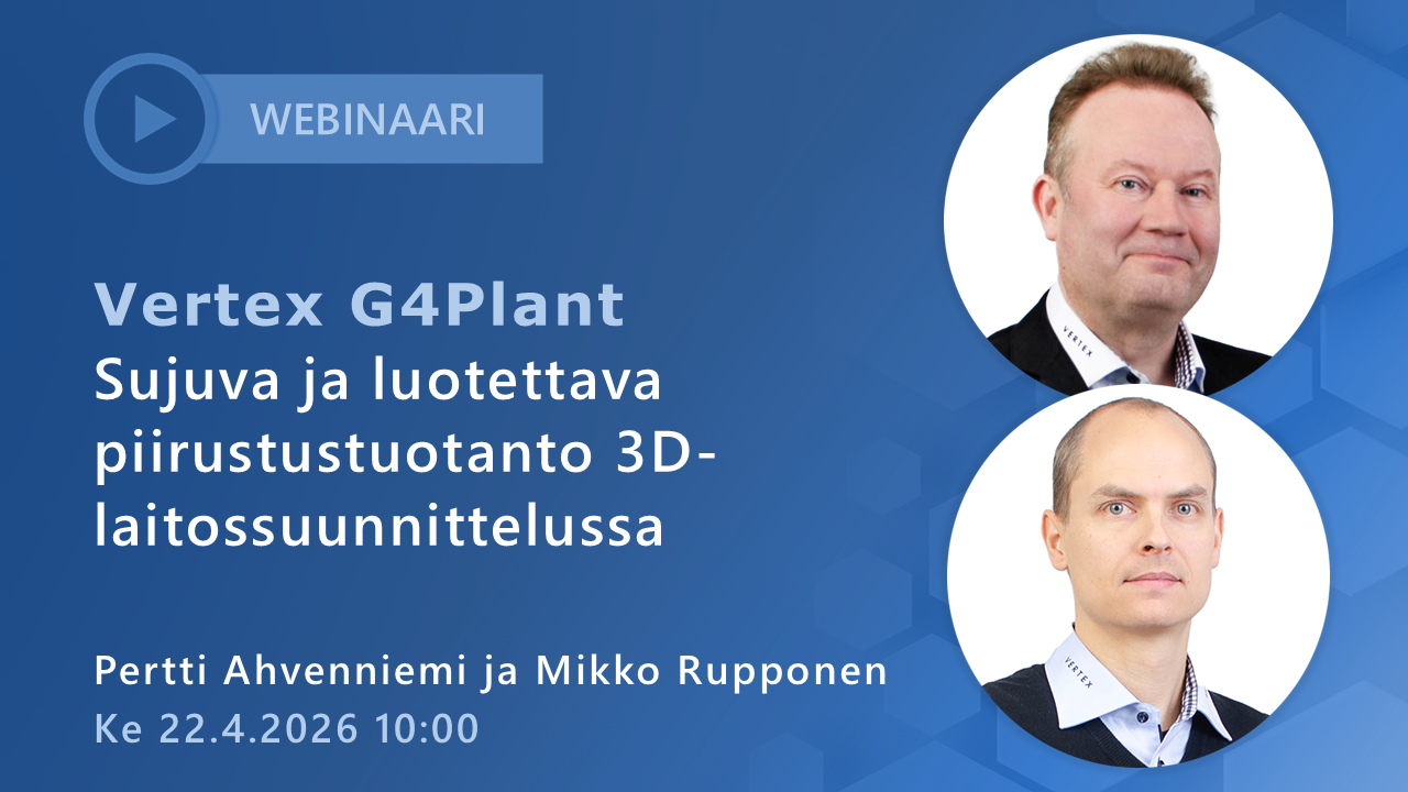 Vertex G4 mekaniikkasuunnittelun webinaari