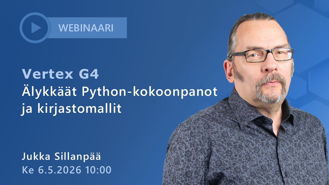 Vertex G4 mekaniikkasuunnittelun webinaari