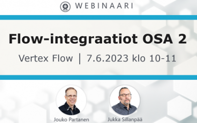 Webinaari: Vertex Flow – Flow-integraatiot OSA 2 7.6.2023 klo 10-11