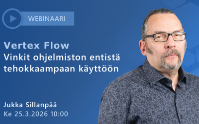 Webinaari: Vertex Flow | Vinkit ohjelmiston entistä tehokkaampaan käyttöön ke 25.3.2026
